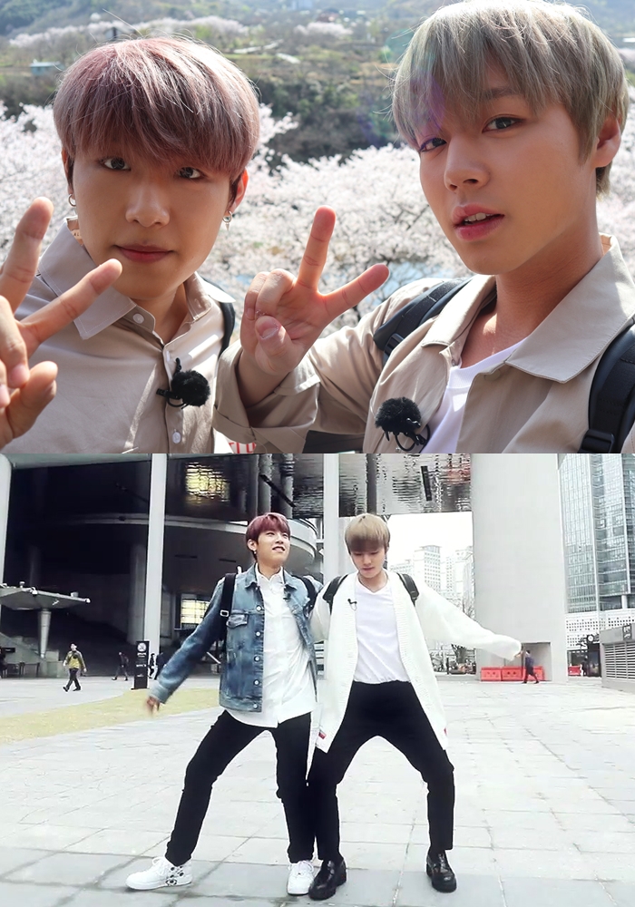 Wanna One S Park Ji Hoon Park Woo Jin S Excitement Overload