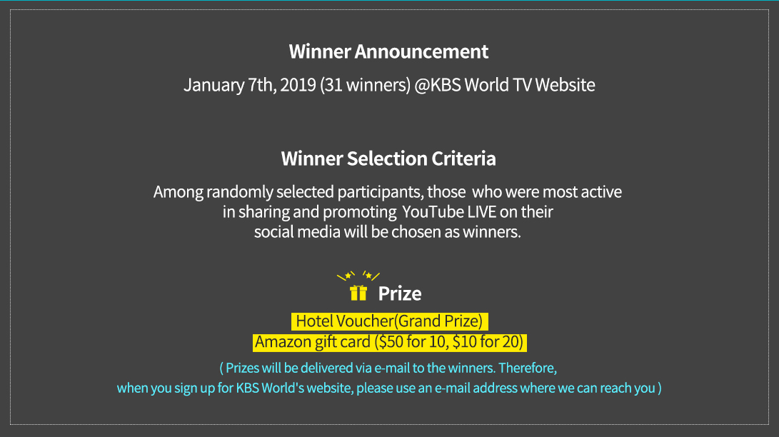 Winner Announcement, Winner Selection Criteria, Prize