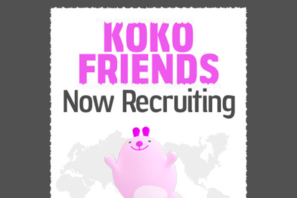 Be the Second KOKO FRIENDS!